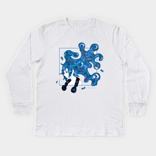 Seaside blue ver Kids Long Sleeve T-Shirt